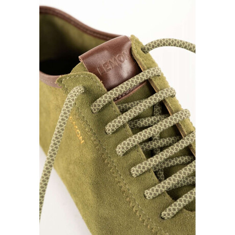 Zapatilla Gamuza Pistacho