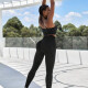 Calza Deportiva Dama Sport Levanta Glúteos Negra Negro