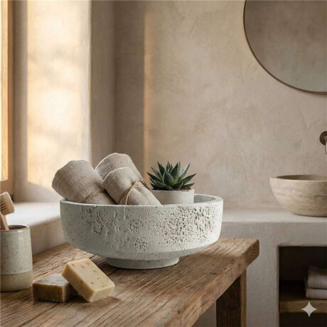 Centro De Mesa Con Base Stone D20Cm
