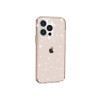 Protector iPhone 15 Pro transparente con brillos color dorado Protector Iphone 15 Pro Transparente Con Brillos Color Dorado