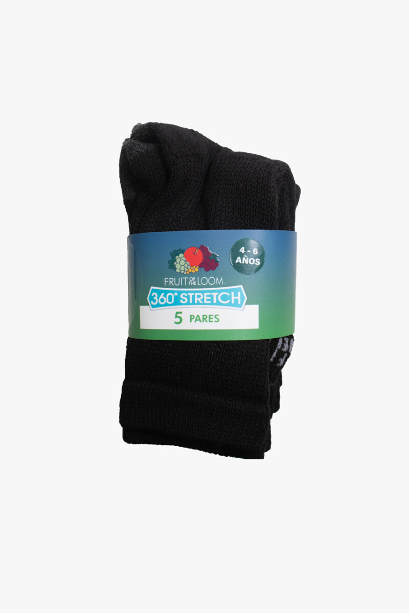 Pack x5 Medias afelpadas caña alta para niños MULTICOLOR
