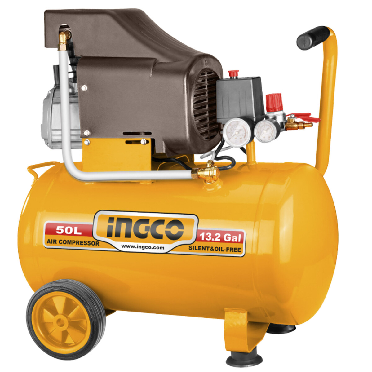 Compresor de Aire Electrico Ingco AC255016 Capacidad 50 Litros 2.5HP de Potencia 