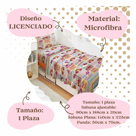 Juego de Sábanas Disney Infantil 1 plaza Kittty Juego de Sábanas Disney Infantil 1 plaza Kittty