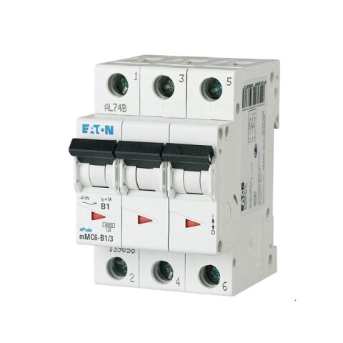 DISYUNTOR DIN 3X 10 A 06 KA EATON DISYUNTOR DIN 3X 10 A 06 KA EATON