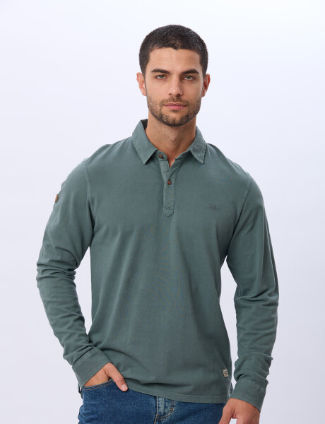 REMERA POLO LISA PIQUE Verde