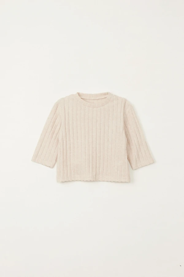 Remera rib nudo Crudo