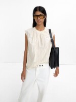 Bolso De Hombro Con Textura negro