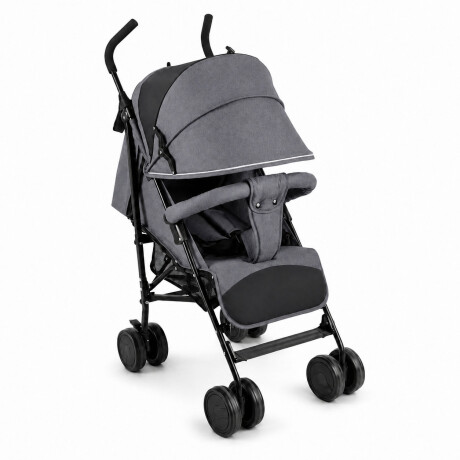 Coche Paraguitas Bebe Reclinable Plegable Compacto 8 Ruedas Gris