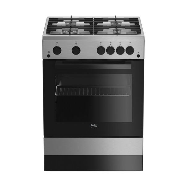 Cocina a gas 65L con grill 60cm Beko FSGT62130DXO Cocina a gas 65L con grill 60cm Beko FSGT62130DXO