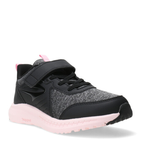 Championes de Niños Topper Wind IV Negro - Rosa