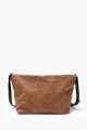 Bolso bandolera con solapa tostado