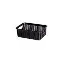 CESTO CANASTO ORGANIZADOR 17X12X6CM NEGRO