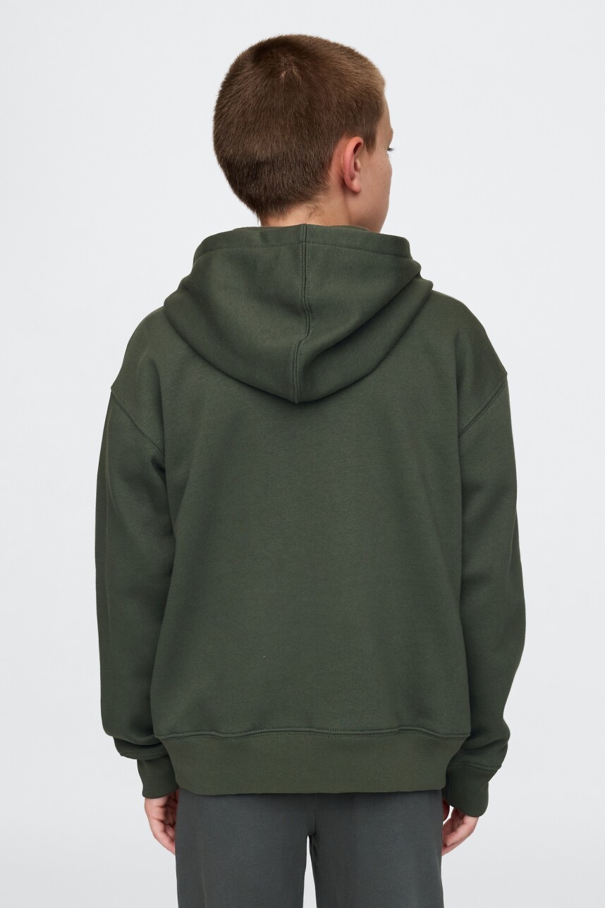 Canguro Logo Gap Con Cierre Niño Evergreen 585