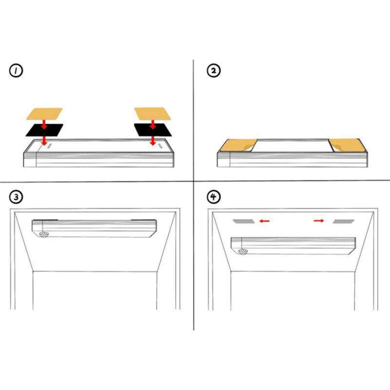 Tubo de luz LED recargable 30 cm BLANCO