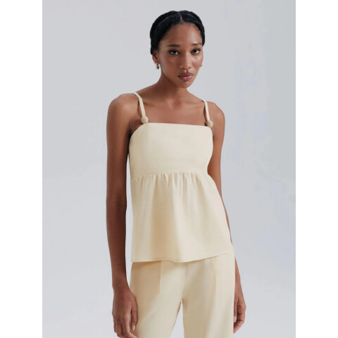 BLUSA MM FEM AMARELO CLARO