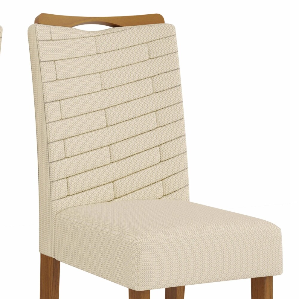 Juego De Comedor - 4 Sillas + Mesa Tapa De Vidrio - Celeste Beige / Gris