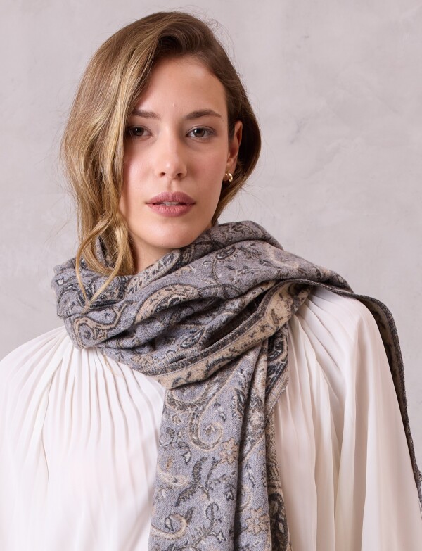 Bufandon Arabescos GRIS/MULTI