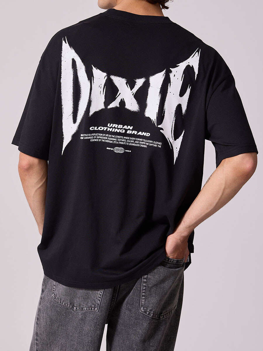 T-SHIRT CARME DIXIE - Negro 