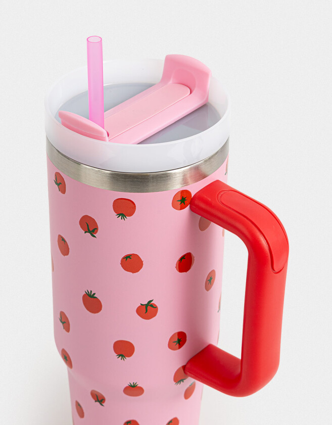Artículos cocina Vaso Alto Térmico Estampado - Fucsia Medio