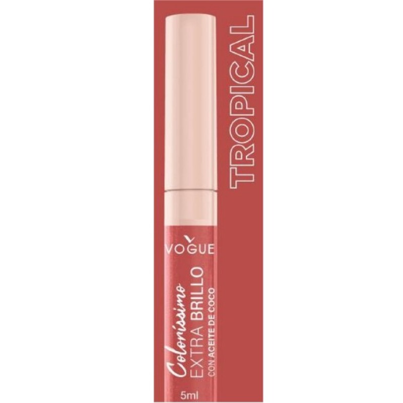 Labial Vogue Colorissimo Extra Brillo Tropical Labial Vogue Colorissimo Extra Brillo Tropical