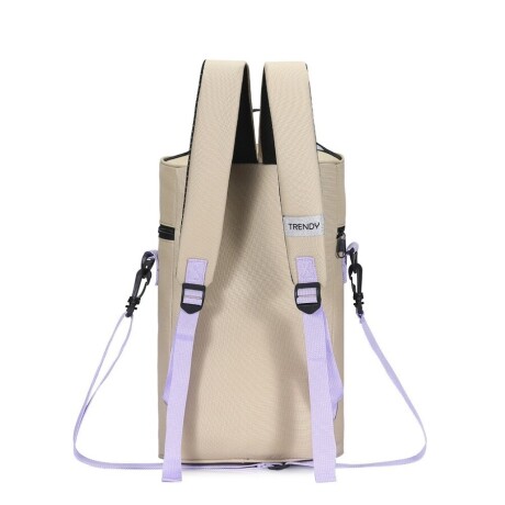 Mochila Matera Trendy Llavero Y Correa Desmontable KHAKI