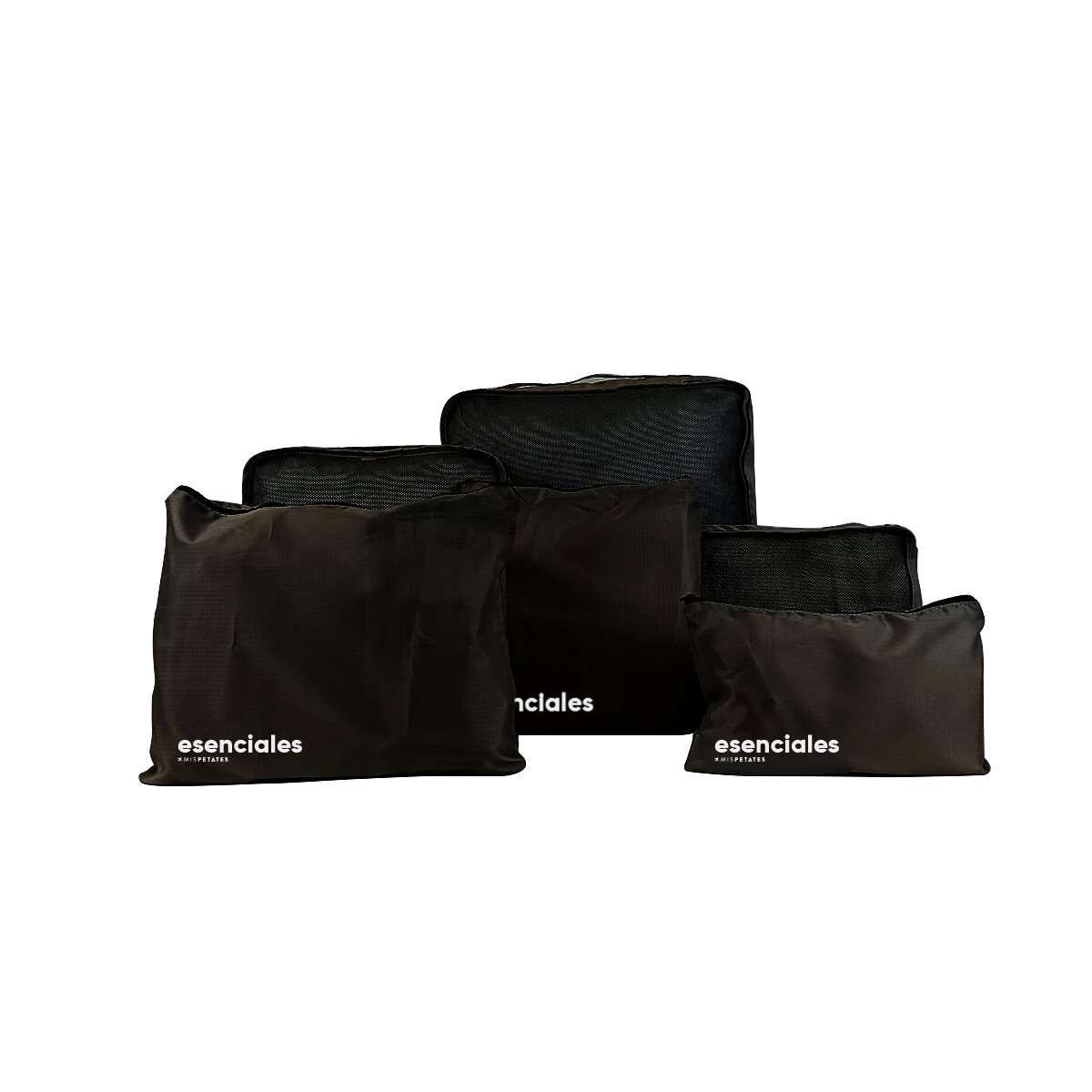 Set De 6 Fundas Para Organizar Equipaje - Negro 