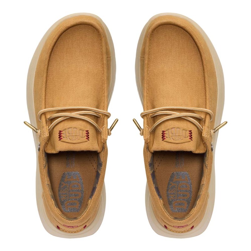 Wally COMF Worn Twill Hombre Bone Brown/olive Grey
