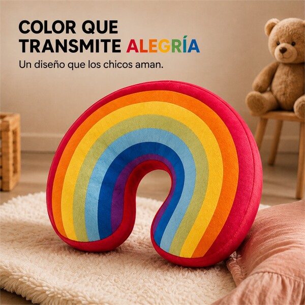 Almohadón Cervical Infantil Arcoíris 30 x 30 cm COLORES