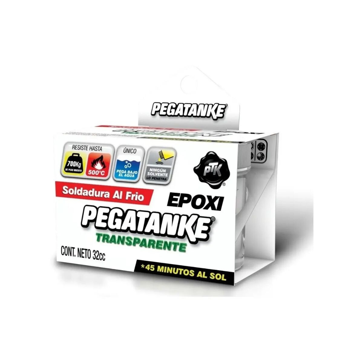 Pegatanke Soldadura Epoxi Transparente 