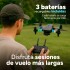 Drone E88D Plegable Pro Cámara 4K Luces RGB 3 Baterias +Accs Color Negro