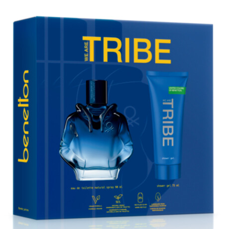 Cofre Benetton Perfume Tribe EDT 90ml + Shower Gel 75ml Cofre Benetton Perfume Tribe EDT 90ml + Shower Gel 75ml