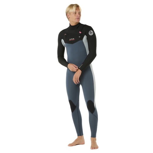 Traje Rip Curl Dawn Patrol Pro Chest Zip 3/2 - Azul Traje Rip Curl Dawn Patrol Pro Chest Zip 3/2 - Azul