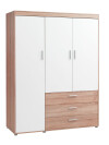 Armario BIRKELSE 150x198 roble/blanco Armario BIRKELSE 150x198 roble/blanco