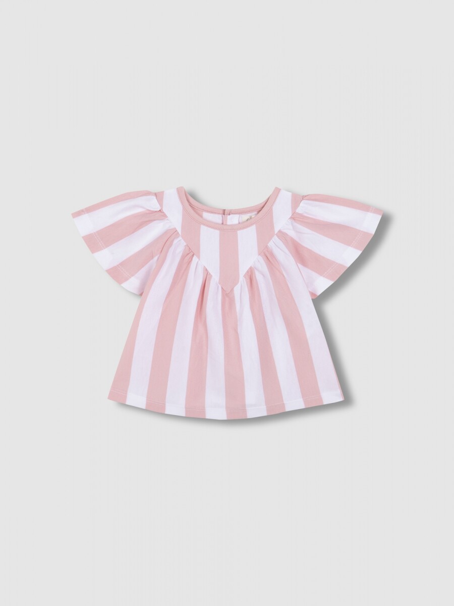 Camiseta De Rayas Piedra