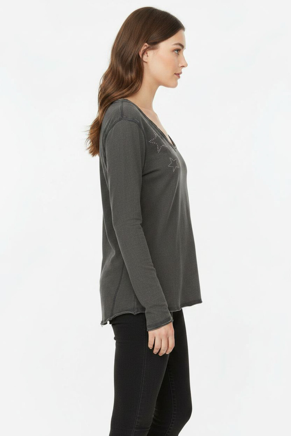 Remera Loryth Gris Oscuro
