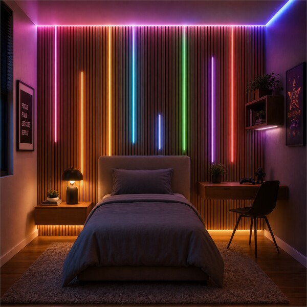 Repuesto Barra LED RGB para Panel WPC 250 cm Encastrable RGB