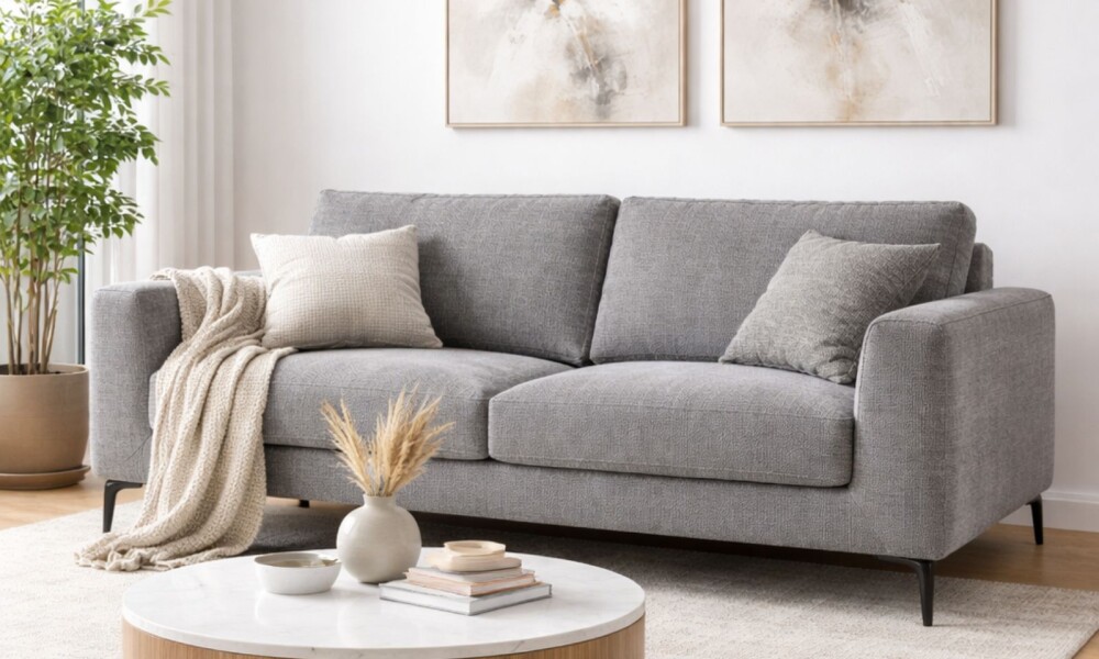 Sofa 3 cps ASPEN Gris Claro