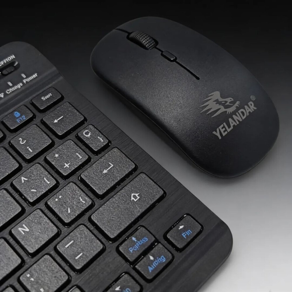 Kit Teclado + Mouse Inalámbrico NEGRO