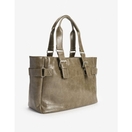 Cartera Formato Shopper Verde Militar