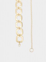 Cinto Metálico De Aros dorado