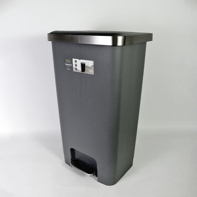 BASURERO PLAST GRIS C/PEDAL 31X37X65CM Unica