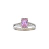 Anillo Halo-Plata 950-Piedra Zirconia rosa y blanca-AN4083 conpiedra