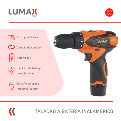 Combo Caseta de Metal Ergo Archer + Taladro a Batería Lumax 12v Combo Caseta de Metal Ergo Archer + Taladro a Batería Lumax 12v
