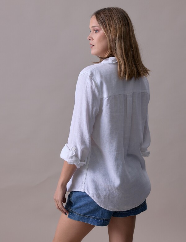 Camisa Lino BLANCO