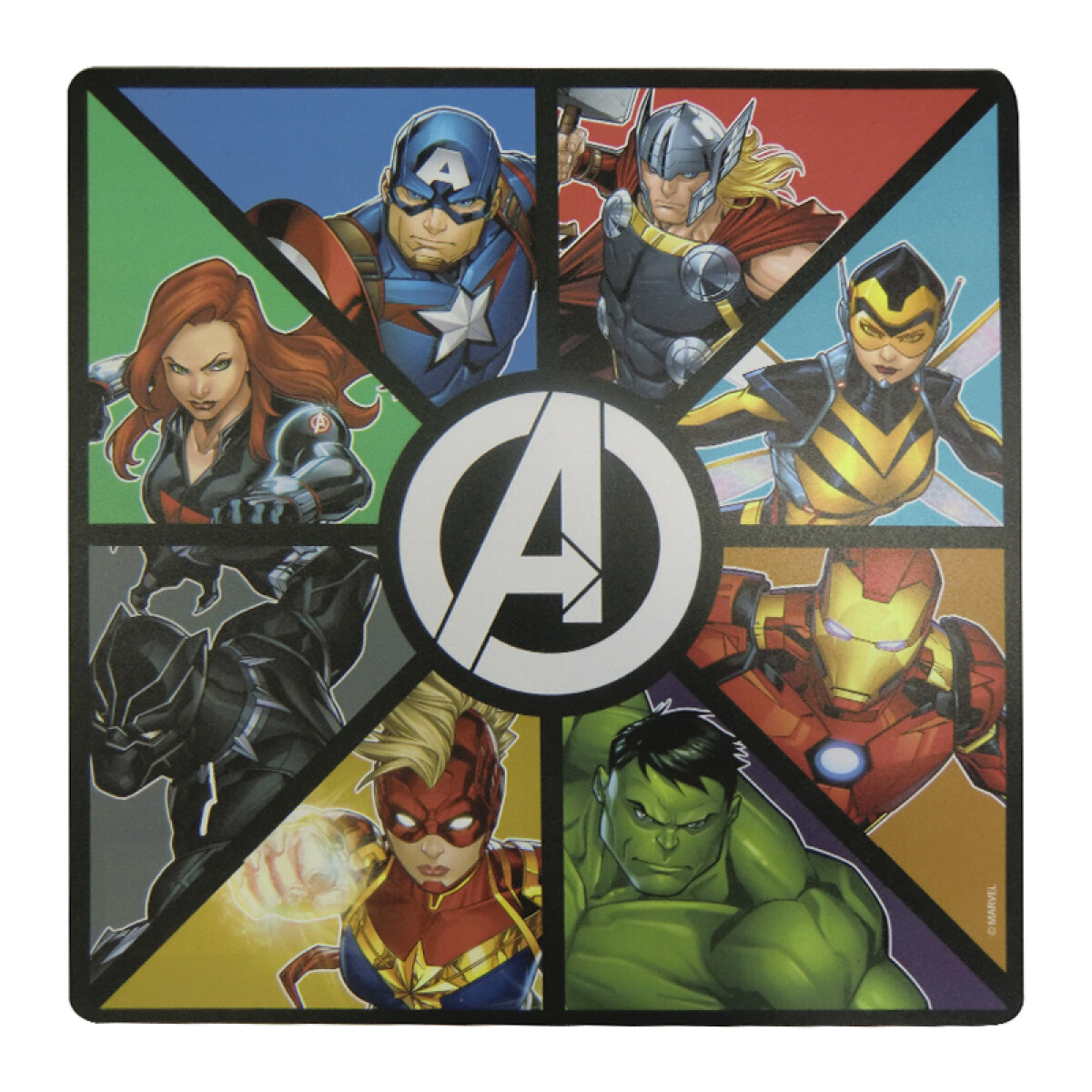 Individual Plástico 30 x 30 cm - Avengers 