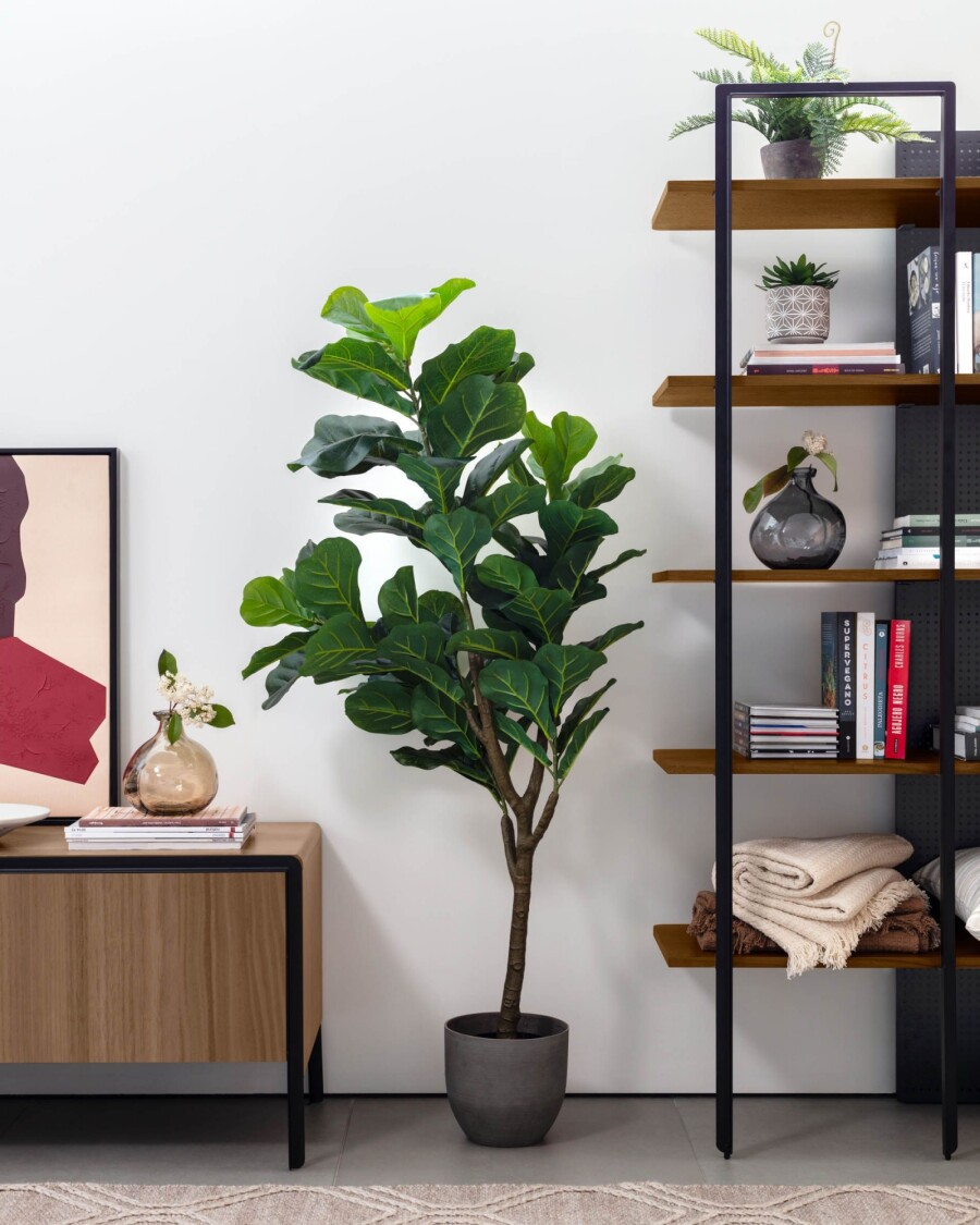 Planta artificial Ficus con maceta negro 150 cm Planta artificial Ficus con maceta negro 150 cm