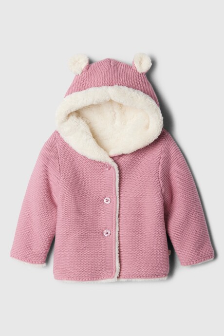 Canguro Con Corderito Con Botones Bebe Lilas Pink 16-1708 Tcx