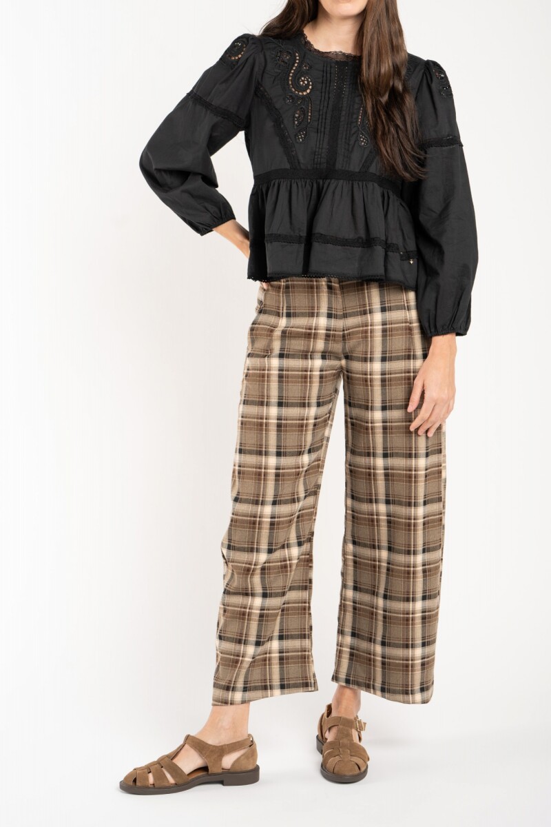 Pantalón Escocés Oliva