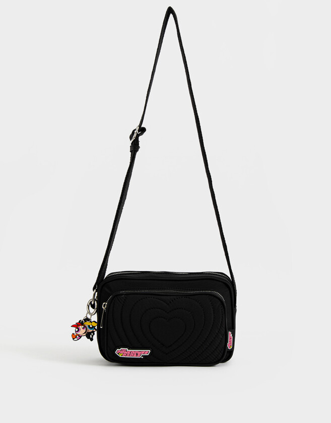 Marroquinería Licencias Bandolera Con Charms "chicas Superpoderosas" - Combinacion Multicolor