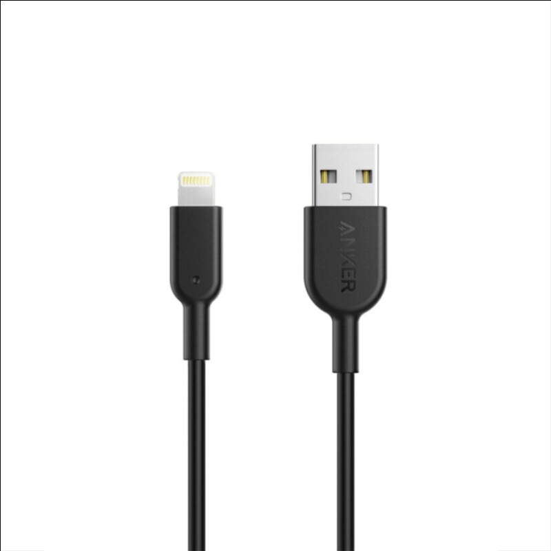 Cable de datos Anker Para Apple USB a Lightning 1mts Negro Cable de datos Anker Para Apple USB a Lightning 1mts Negro
